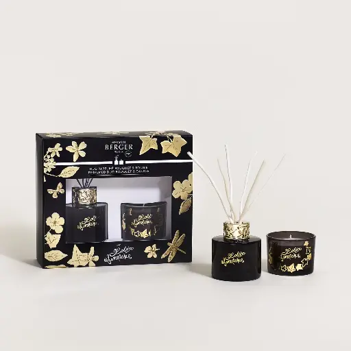 Coffret duo mini bouquet & bougie Lolita Lempicka noir