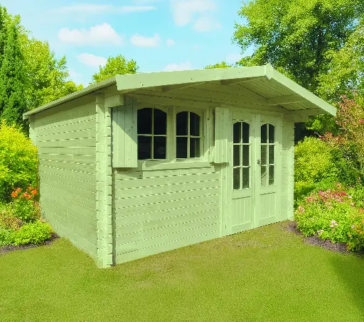 Abri de jardin TIGNES traité S8969-1 420x390 cm