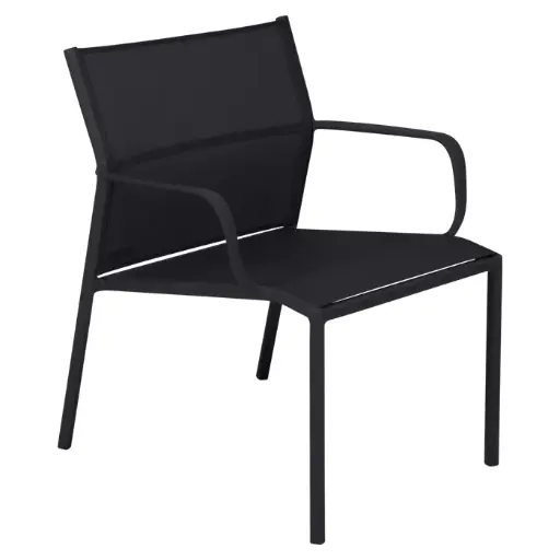 Fauteuil CADIZ bas coloris réglisse