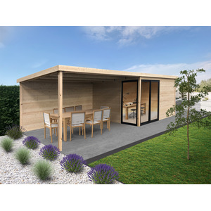 Abri de jardin TAVIRA traité 400x300+400 cm