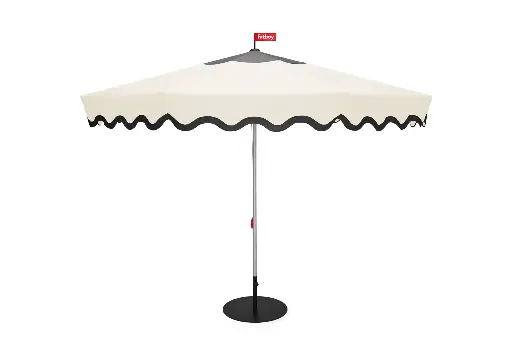 Parasol Pensol 3,5 m crème avec pied noir inclus