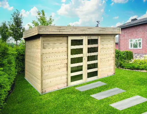 Abri de jardin STOCKHOLM traité S8217-1 360x242 cm