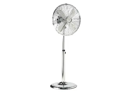 Ventilateur sur pied chromé