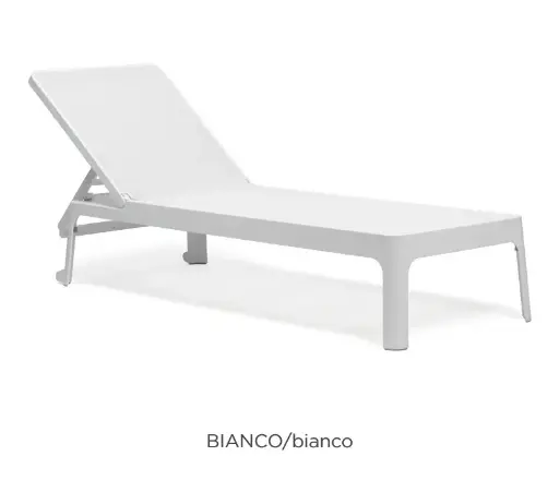 Lit de soleil Plano blanc