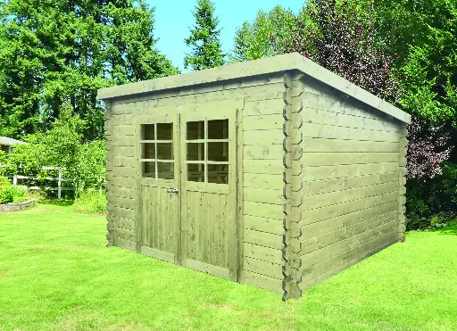 Abri de jardin RIOM traité S8326-1 300x240 cm