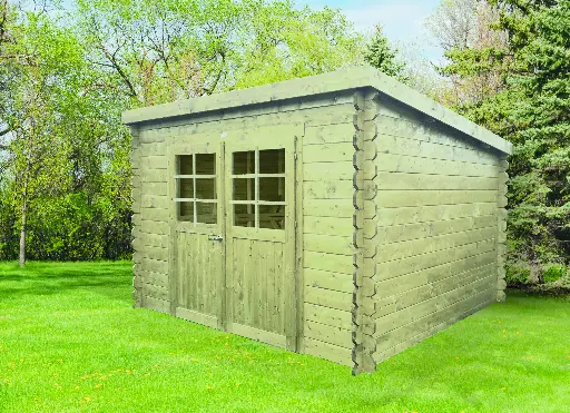 Abri de jardin BREST S8215-1 traité 300x300 cm