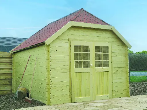 Abri de jardin LIMERICK traité S8505-1 300x390 cm