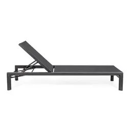 Lit de soleil aluminium et textilène Bizzotto