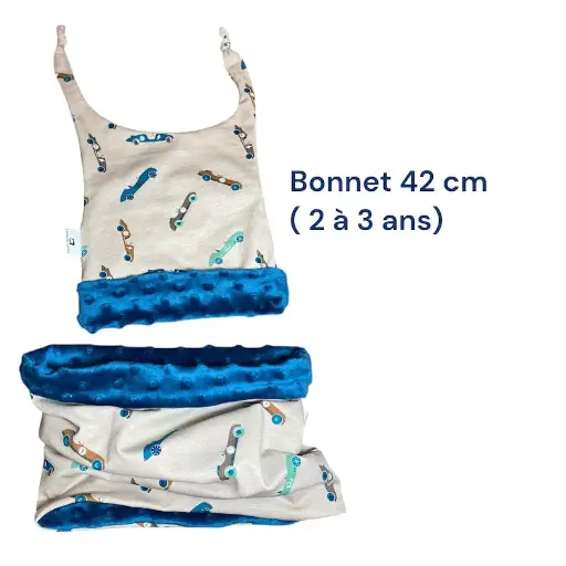 Ensemble bonnet + snood  