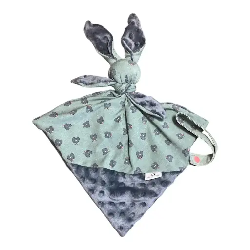 Doudou lapin avec attache tutu  