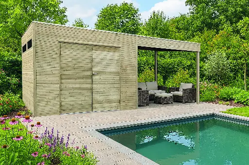 Abri de jardin Amafli traité 300+290x200 cm