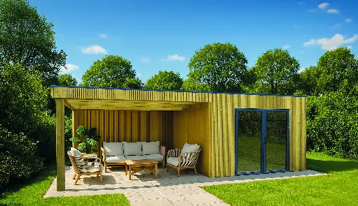 Abri de jardin Benedita S8701-1 traité 300x300+400 cm