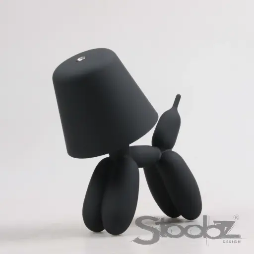 LAMPE DE TABLE CHIEN NOIR