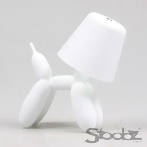 LAMPE DE TABLE CHIEN BLANC