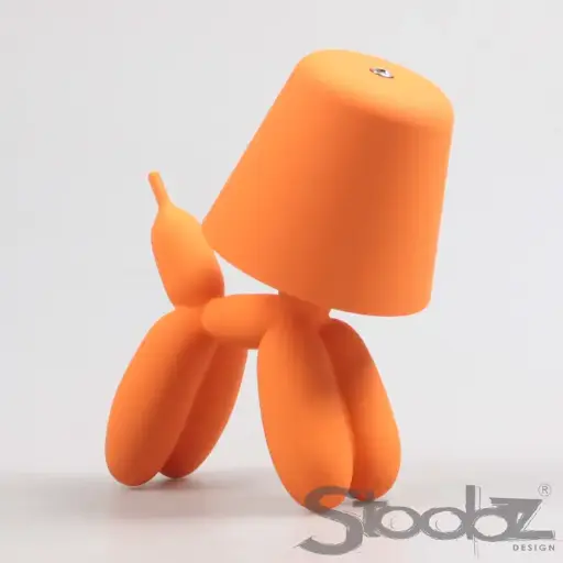 LAMPE DE TABLE CHIEN ORANGE