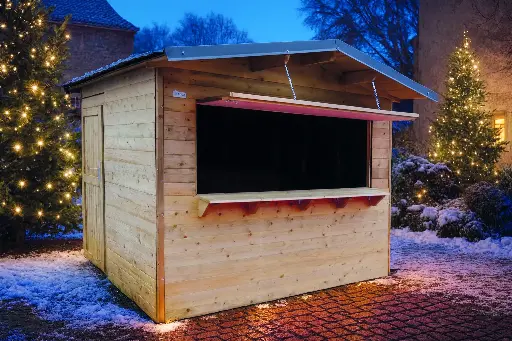 Chalet pour marché de Noël S8725-1 traité 300x240 cm