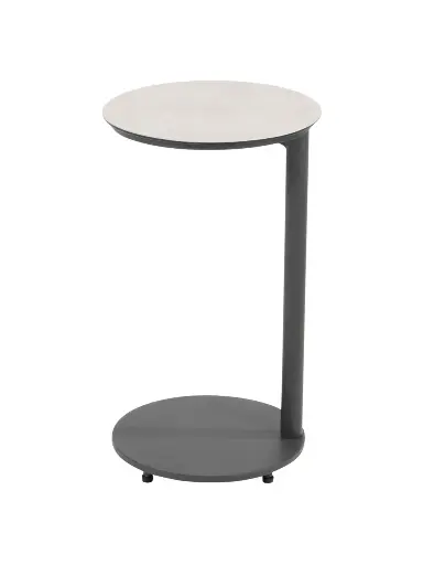 Table d'appoint alu/céramique 