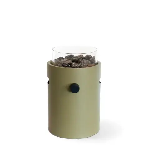 Cheminée de table Lumi olive green