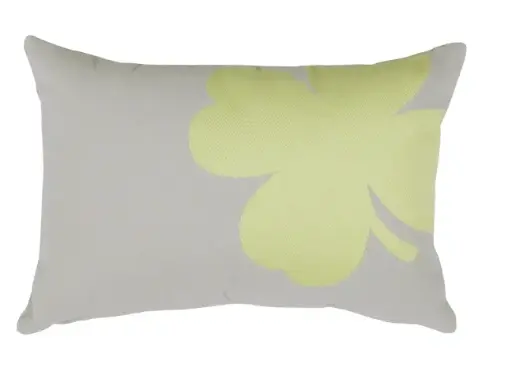 Coussin déco outdoor Trèfle 44x30 cm
