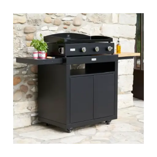 Ensemble desserte+ plancha Pure 375+couvercle