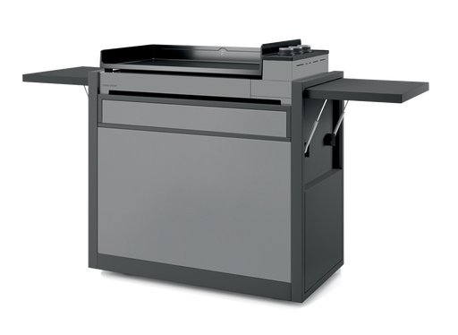 Plancha Premium 60 grise + meuble roulettes