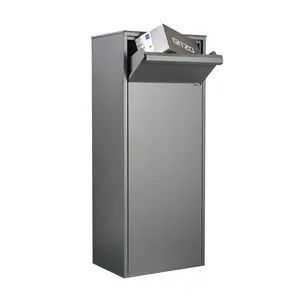 Boîte aux lettres Allux 800 colis anthracite ouverture arrière