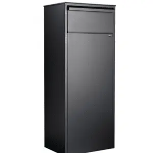 Boîte aux lettres Allux 800 colis black ouverture arrière 