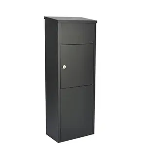 Boîte aux lettres Allux 600 colis black ouverture avant 
