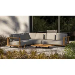 Ensemble Eternity teck avec table basse
