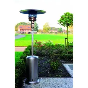 Chauffage gaz inox + housse de protection