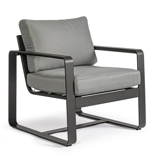 Fauteuil Lounge Merrigan anthracite