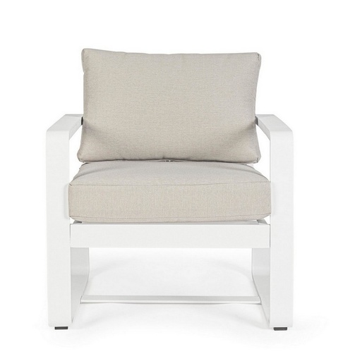 Fauteuil Lounge Merrigan white