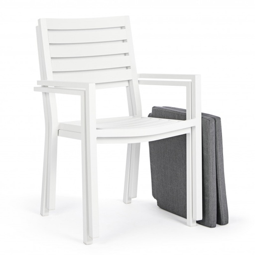 Lot de 4 fauteuils Helina avec coussins
