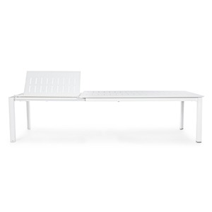 Table Konnor 200-300x110 cm blanche