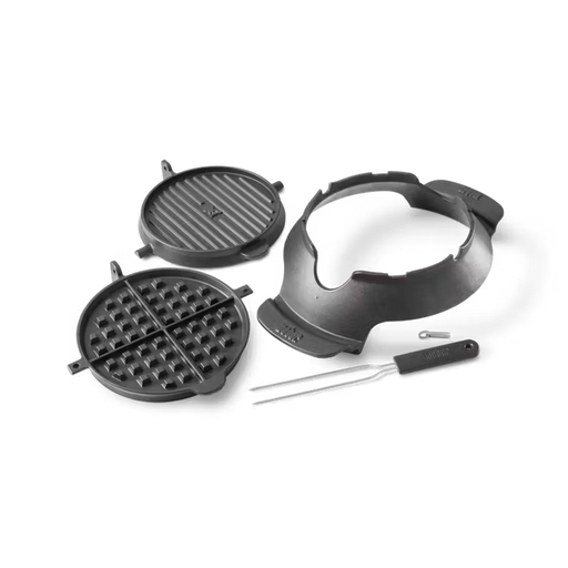 Accessoire 2 en 1 gaufre et croque pour bbq GBS