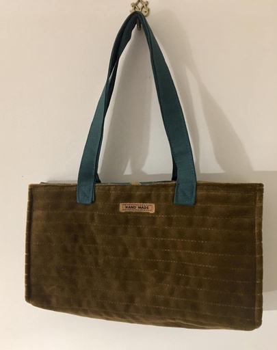 Sac en velours matelassé