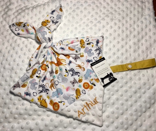 Doudou lapin personnalisé