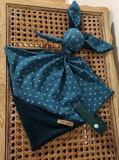 Doudou lapin avec attache tutu