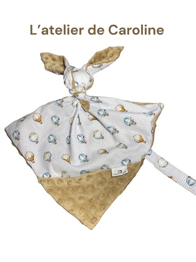 Doudou lapin avec attache tutu 