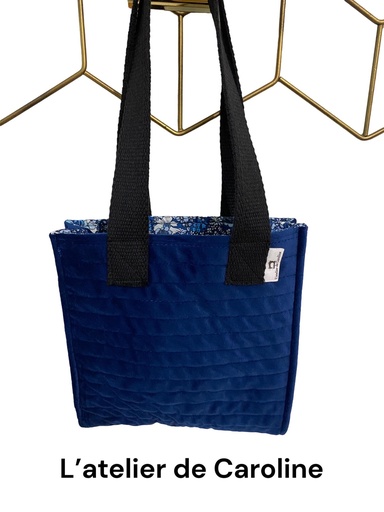 Sac en velours matelassé 